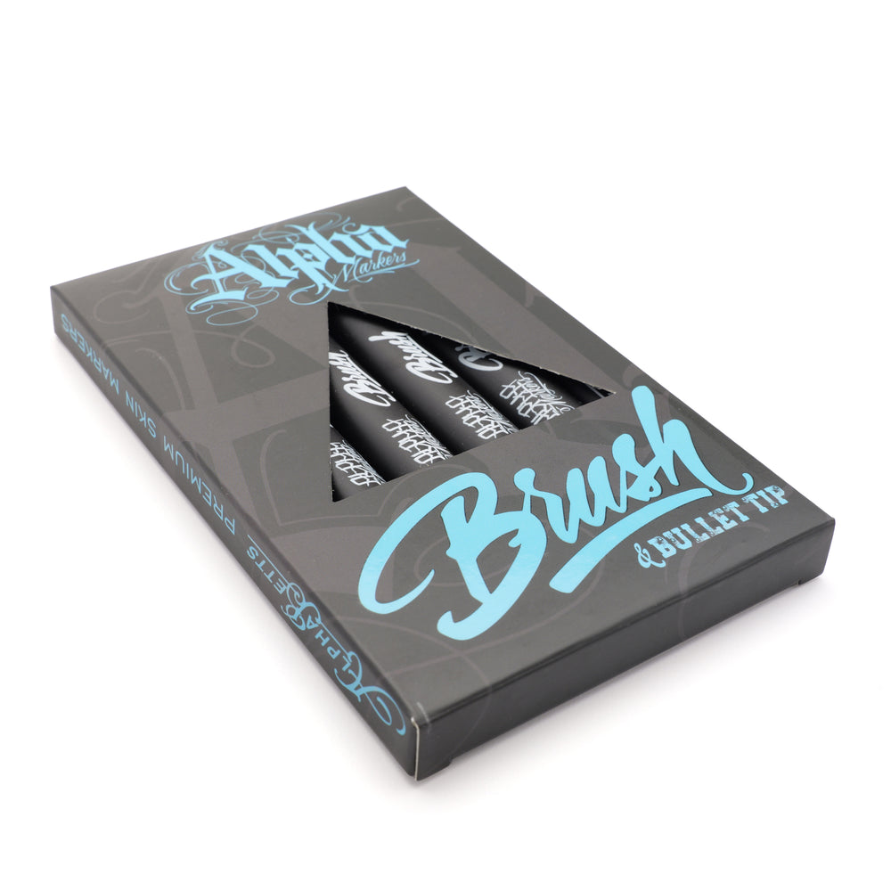 Alpha Betts 2.0 Brush & Bullet Combo Markers Eikon Tattoo Supplies