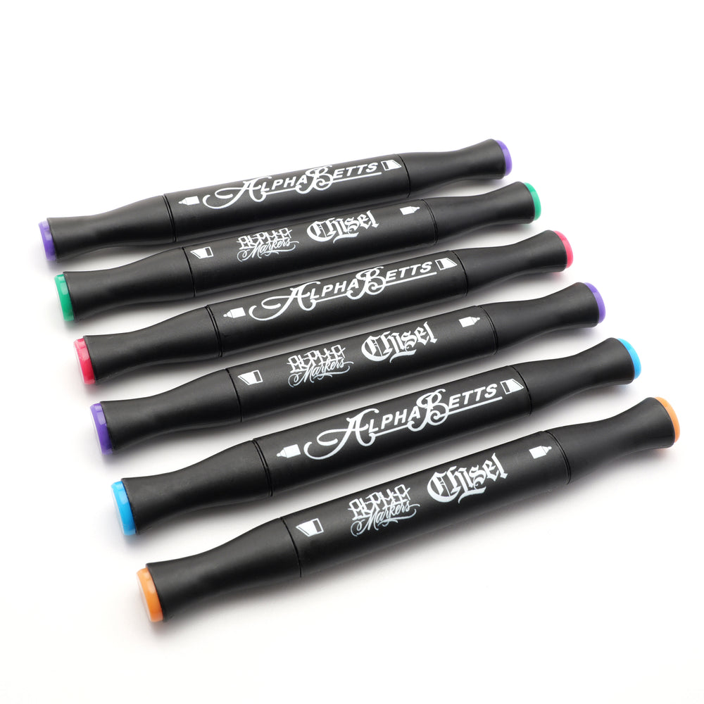 Alpha Betts 2.0 _ Chesel & Bullet Tip Combo Markers