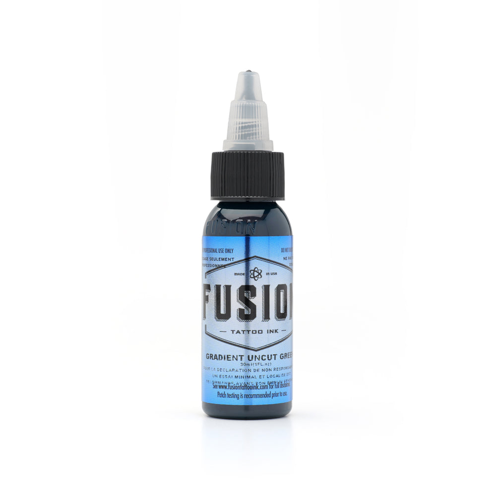 FUSION INK _ Gradient System - GREEN W WHT UNCUT