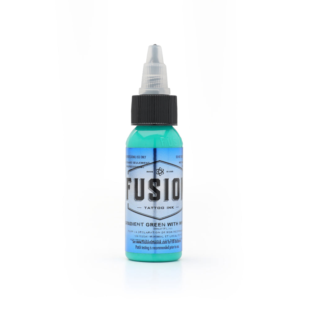 FUSION INK _ Gradient System - GREEN W WHT #2