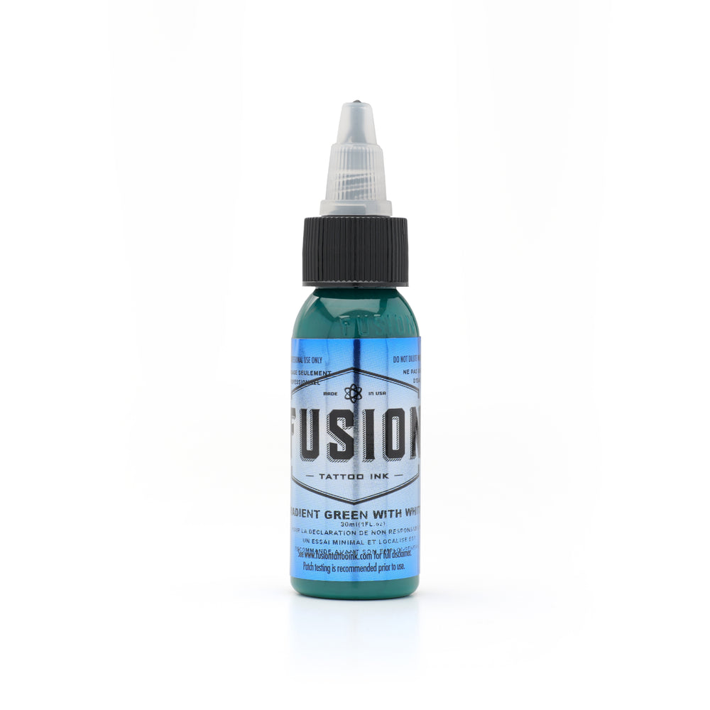 FUSION INK _ Gradient System - GREEN W WHT #3