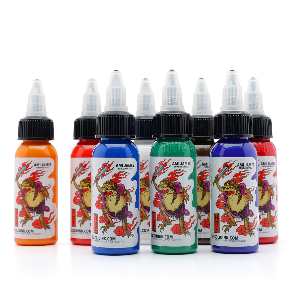 SOLID INK Ami James Fundamentals Set Tattoo Ink Tattoo Supplies Eikon Device