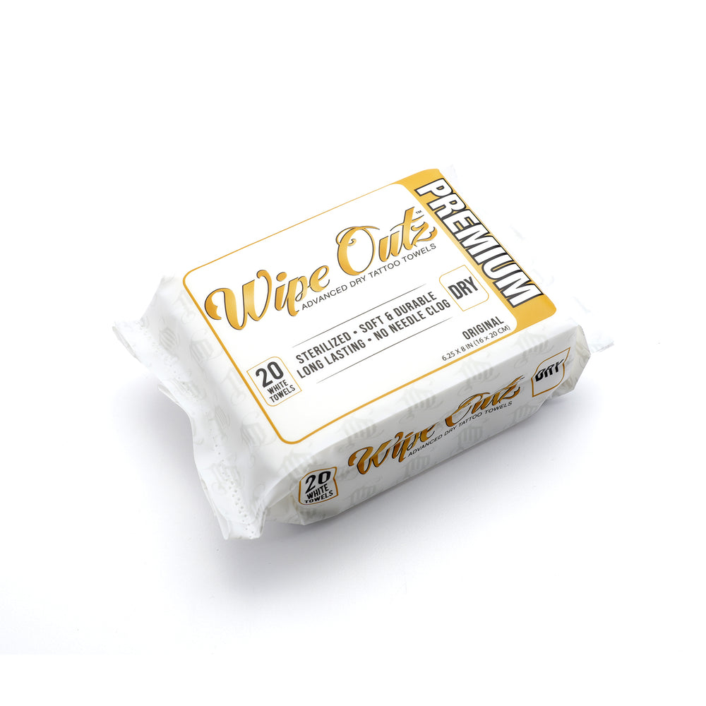 Wipe Outz Cleansing Towel White Tattoo Supplies Eikon Device