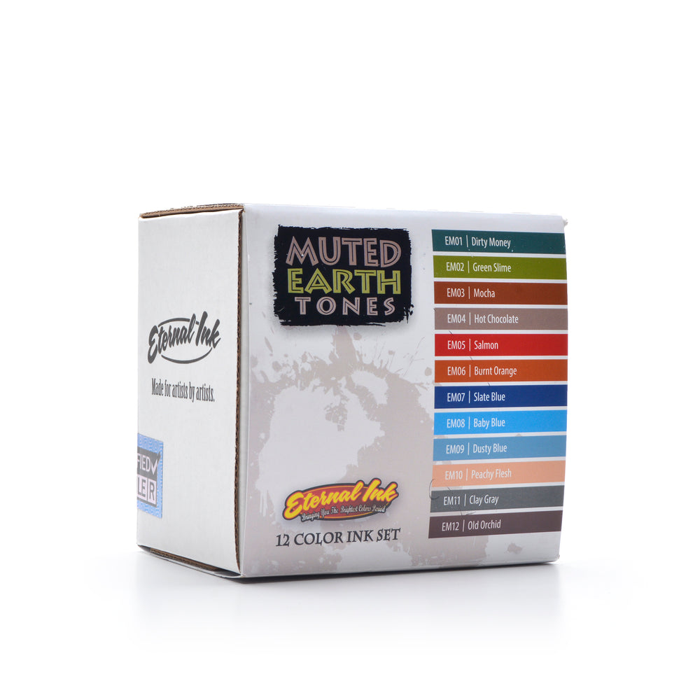 eternal ink muted earth tones set - Tattoo Supplies