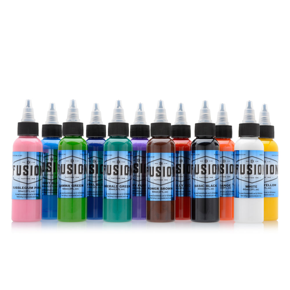 fusion ink 12 color sample set - Tattoo Supplies