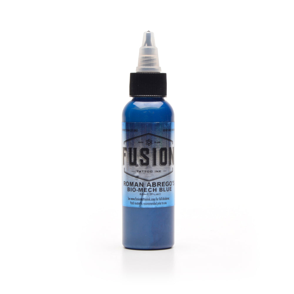 fusion ink roman abrego bio mech blue - Tattoo Supplies