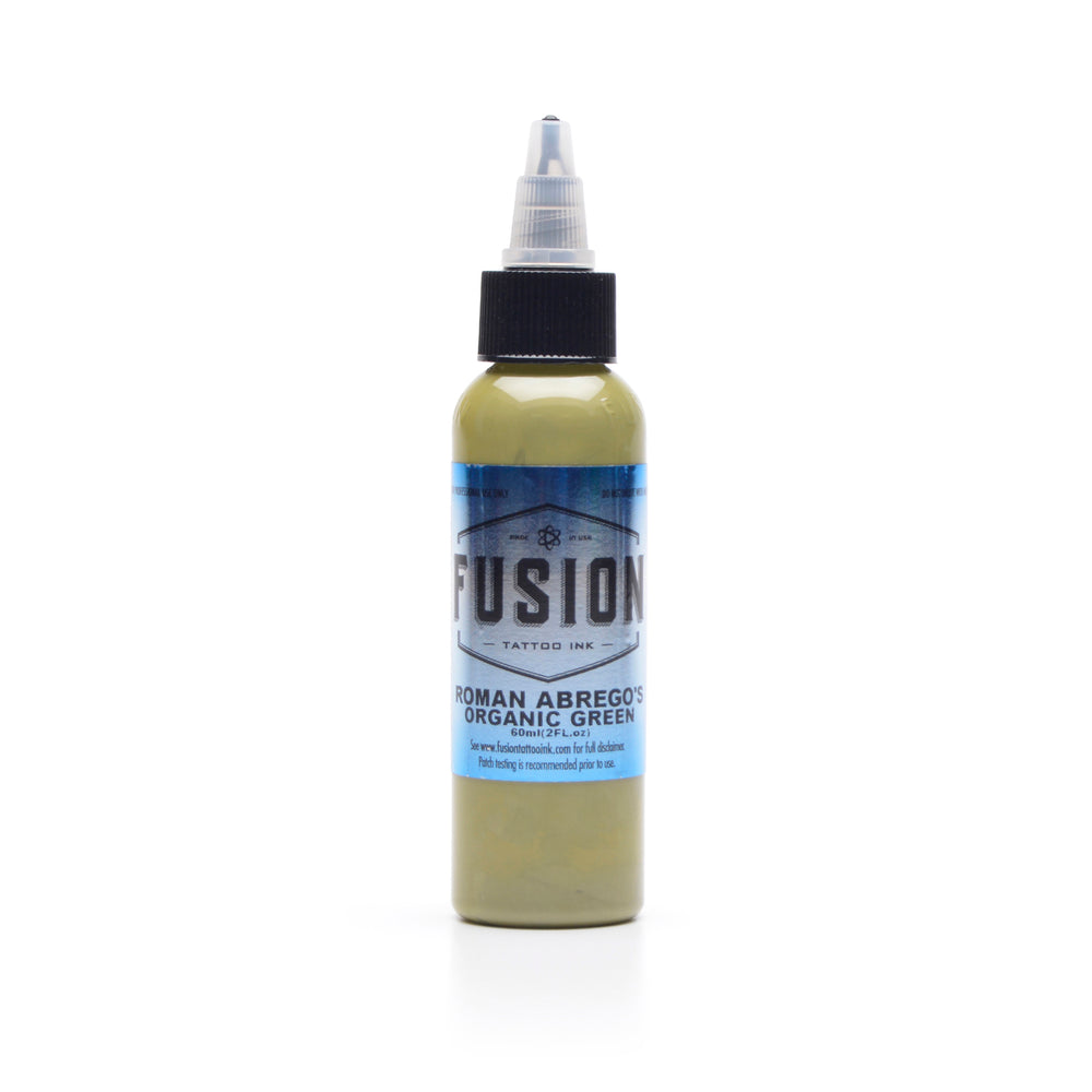 fusion ink roman abrego organic green - Tattoo Supplies