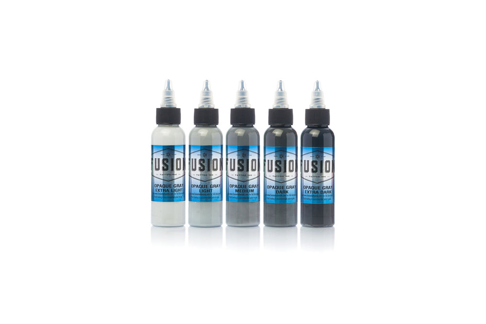 fusion ink opaque grey set - Tattoo Supplies