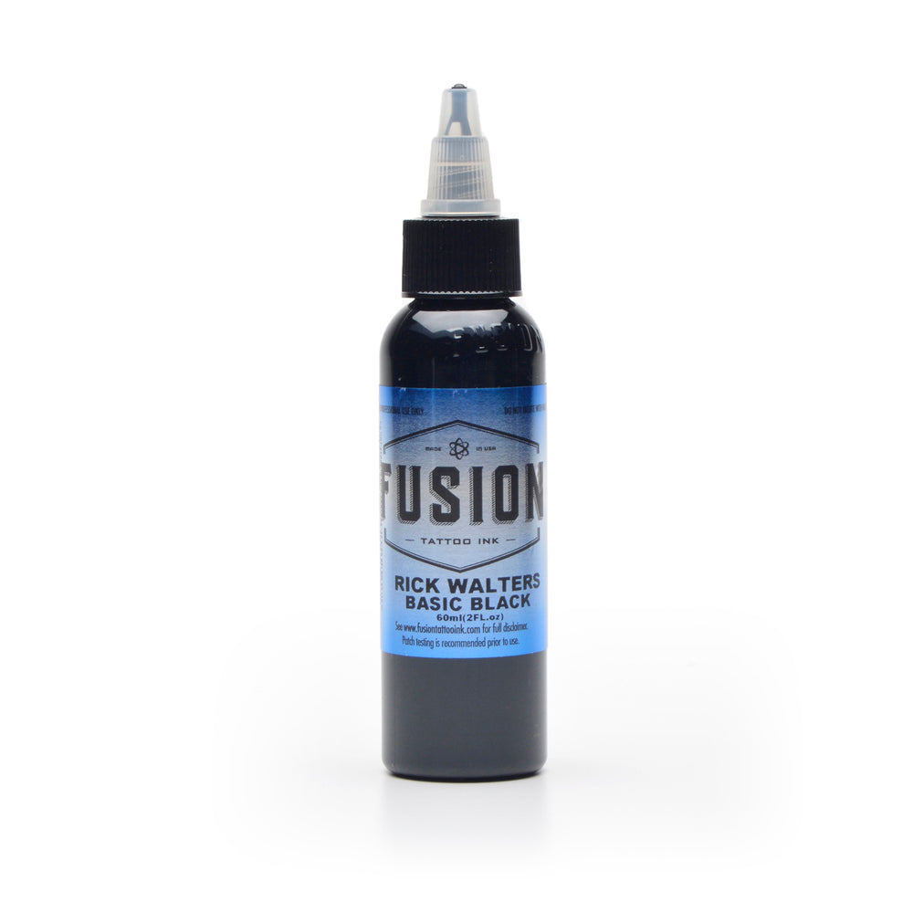fusion ink rick walters basic black - Tattoo Supplies
