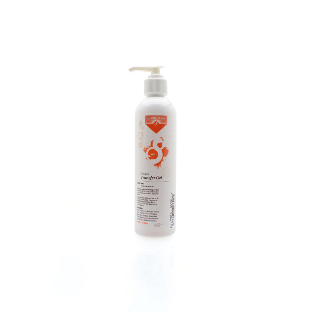 s8 red line stencil transfer gel 8 oz - Tattoo Supplies