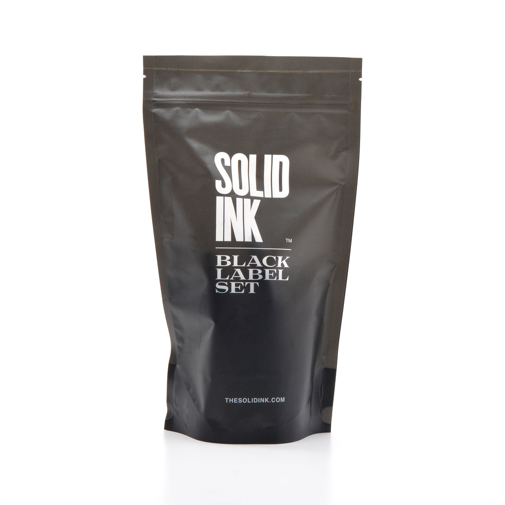 SOLID INK | Black Label Grey Wash 4 Bottle Set Tattoo Supplies