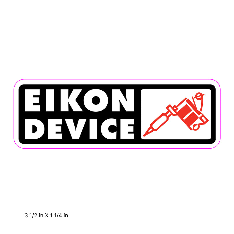 EIKON Machine Logo Red Sticker Tattoo Supplies