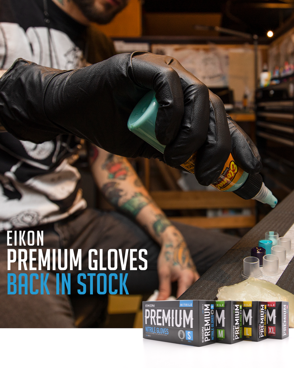 THEY’RE HEEE-RE… Eikon Premium Black Nitrile Gloves ARE BACK!