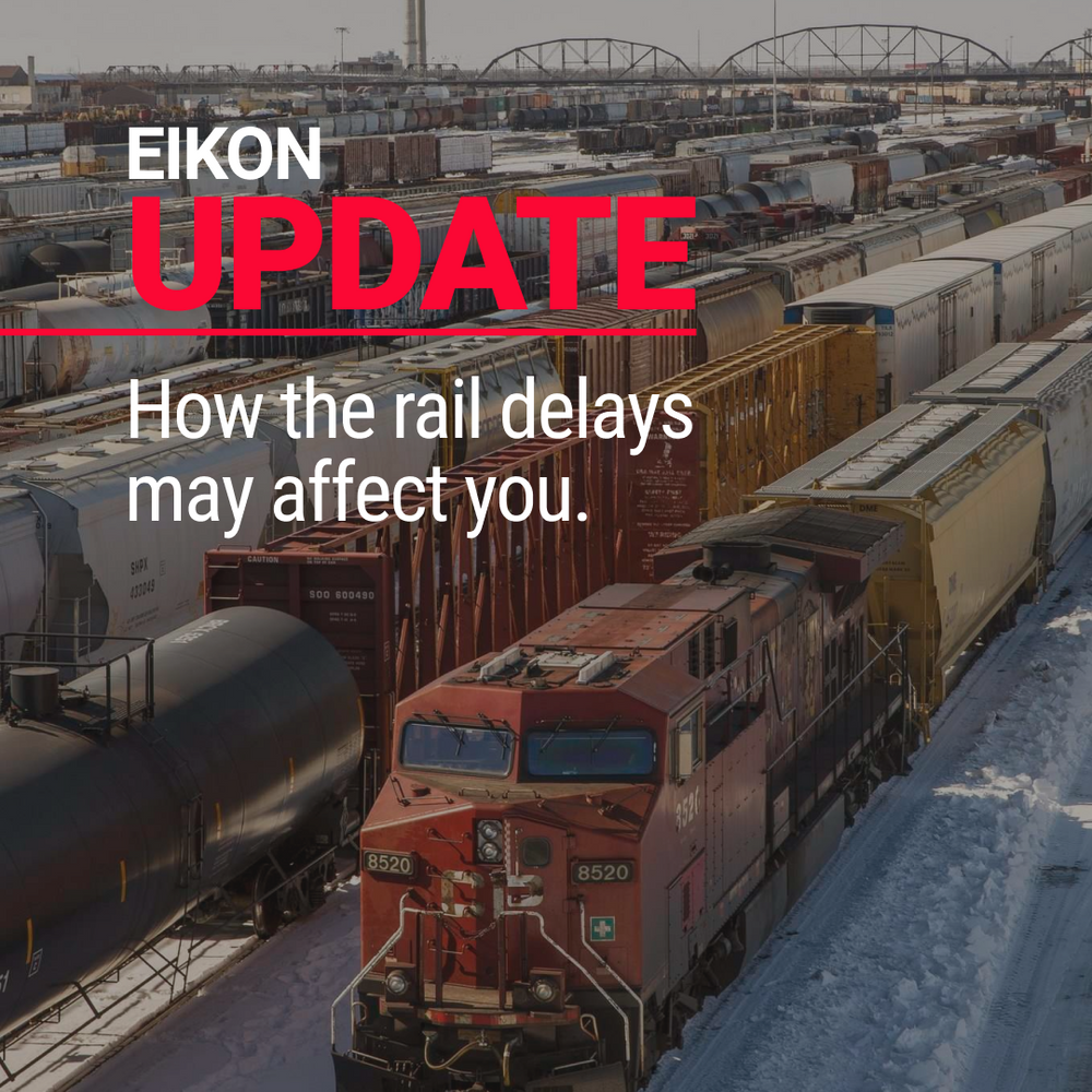 How the Canadian Rail delays affect you: Eikon Standard & Premium Glove Update