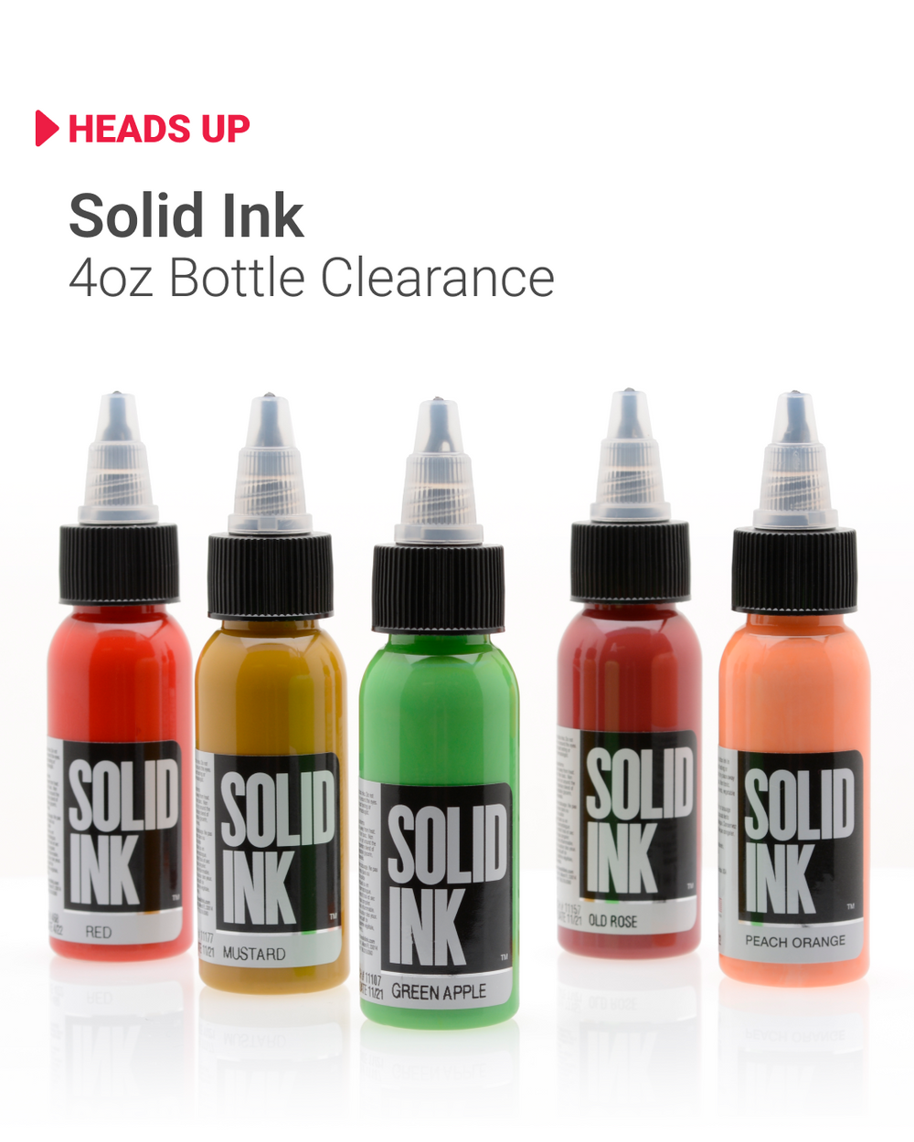 Solid Ink - 4oz Bottle Clearance - Get’em While You Can