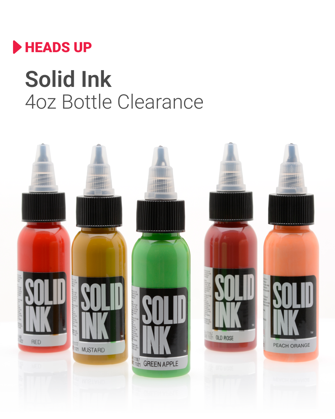 Solid Ink - 4oz Bottle Clearance - Get’em While You Can