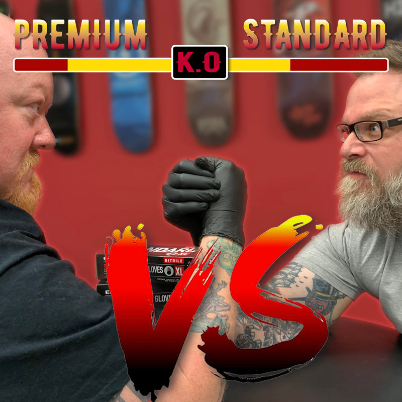 Standard vs. Premium Eikon Tattoo Gloves