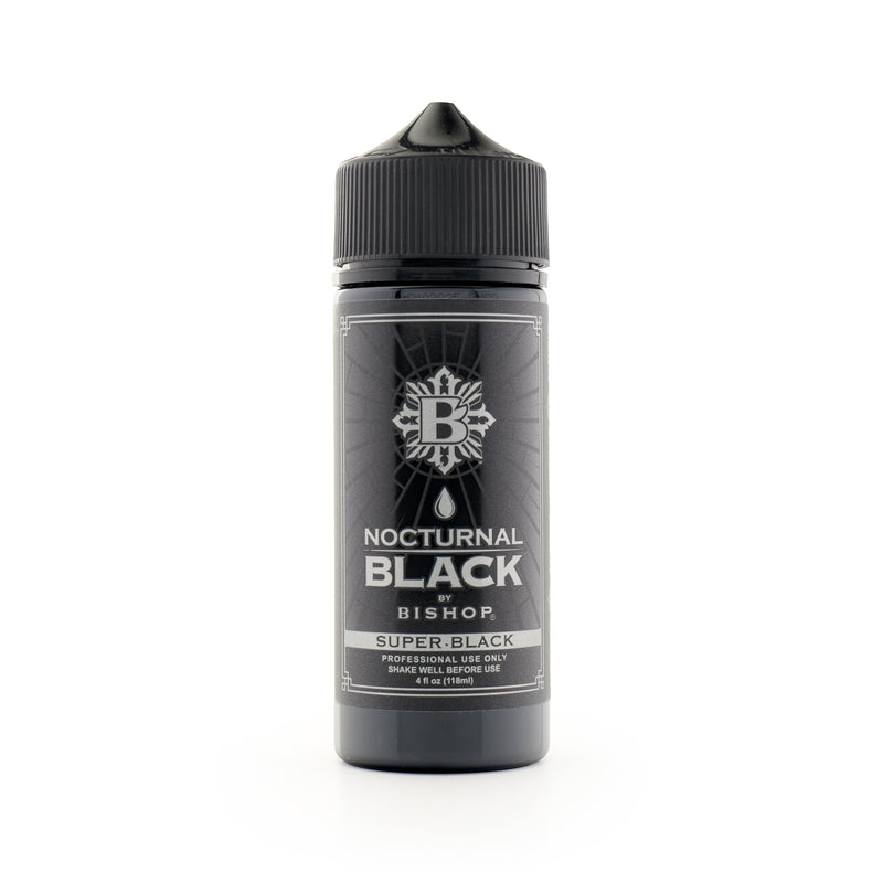 BISHOP | Nocturnal Ink - SUPER Black created by eternal ink. Sold at Eikon device Your canada tattoo supply store