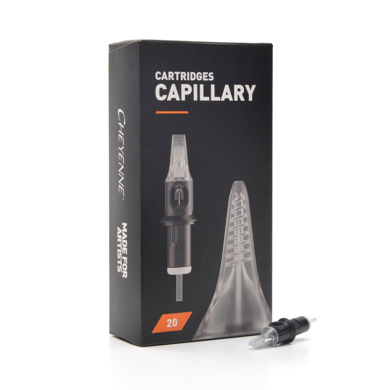 cheyenne capillary cartridges round liner 03 qty 20 - Tattoo Supplies