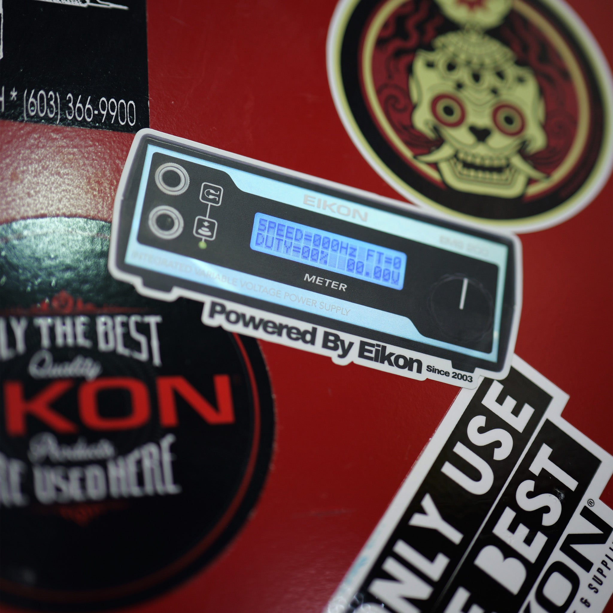 【美品】EIKON タトゥーマシン用パワーサプライ EMS200 Limited Edition Eikon Power Supply Collector Stickers