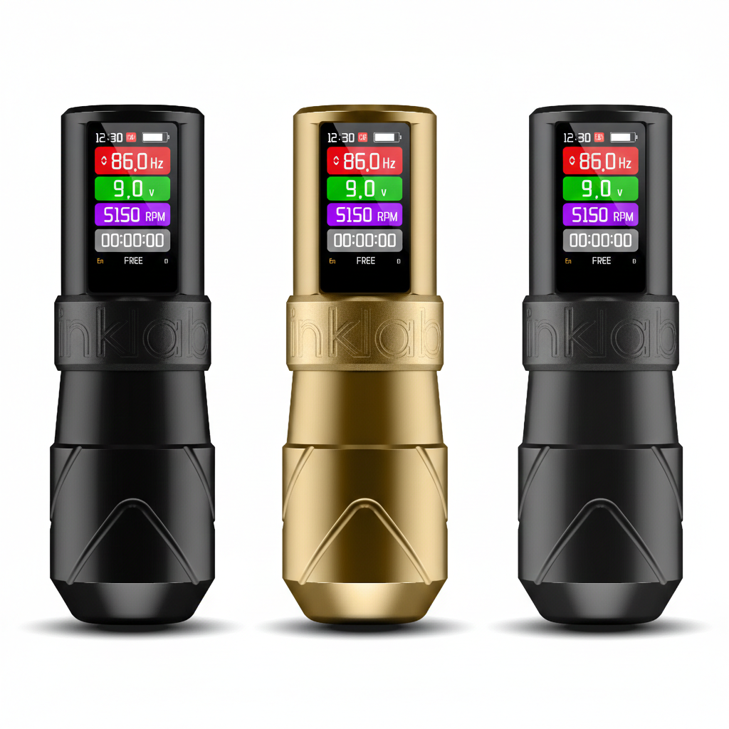 INKLAB T7 Max Wireless Adjustable Stroke Tattoo Machine with Voice