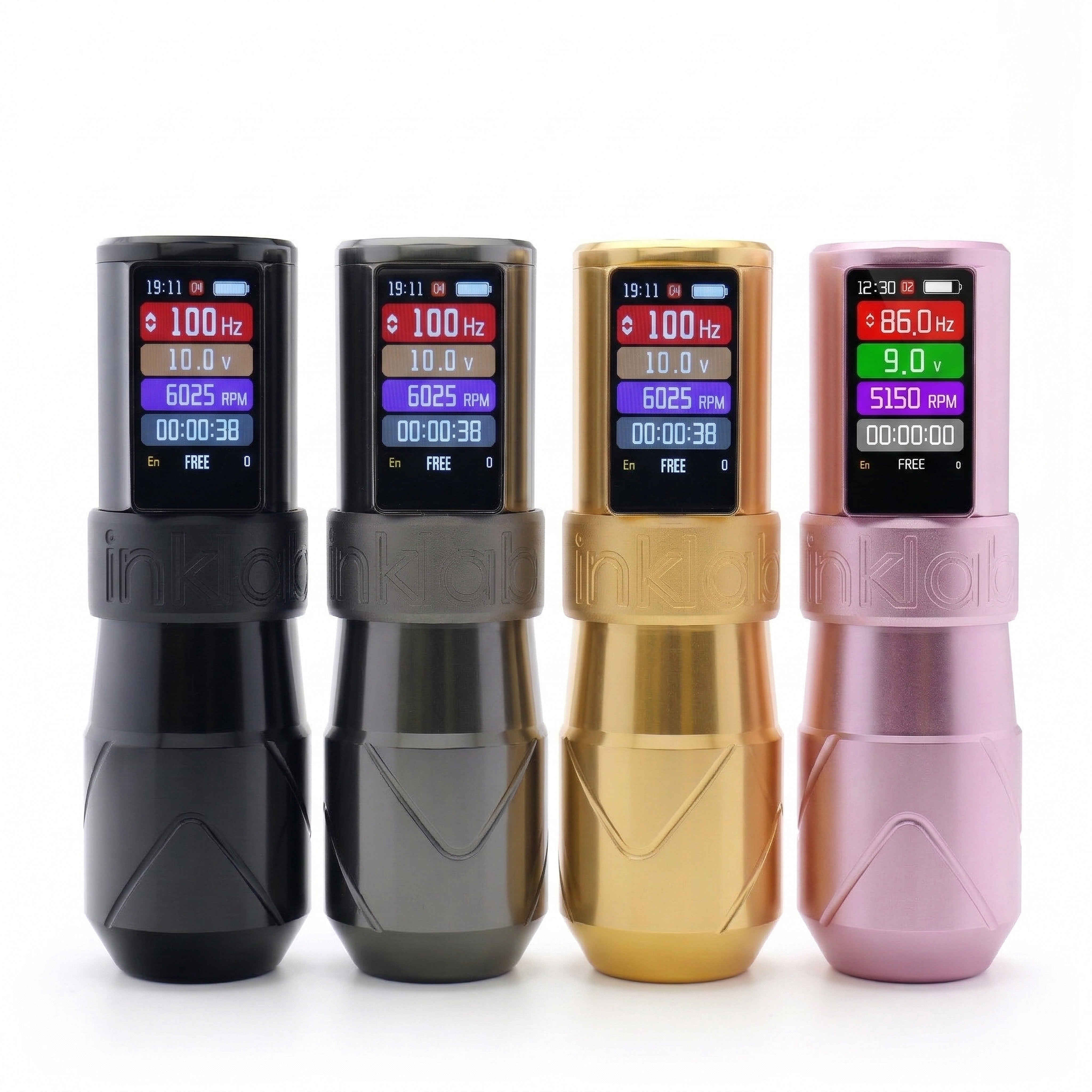 INKLAB T7 Max Wireless Adjustable Stroke Tattoo Machine with Voice