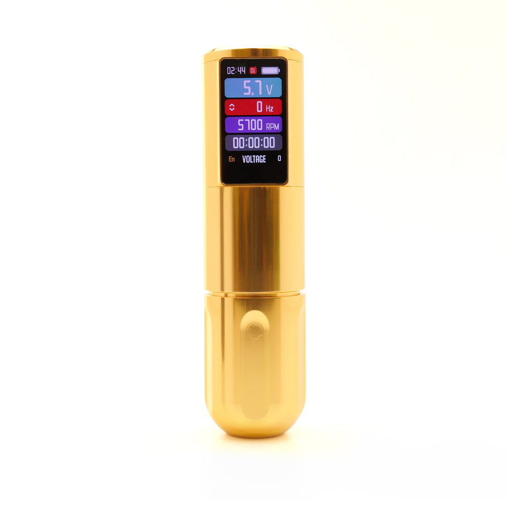  INKLAB T7 MAX Gold Tattoo Pen - Eikon Device - Tattoo Supplies - Canada's Tattoo Supply Store