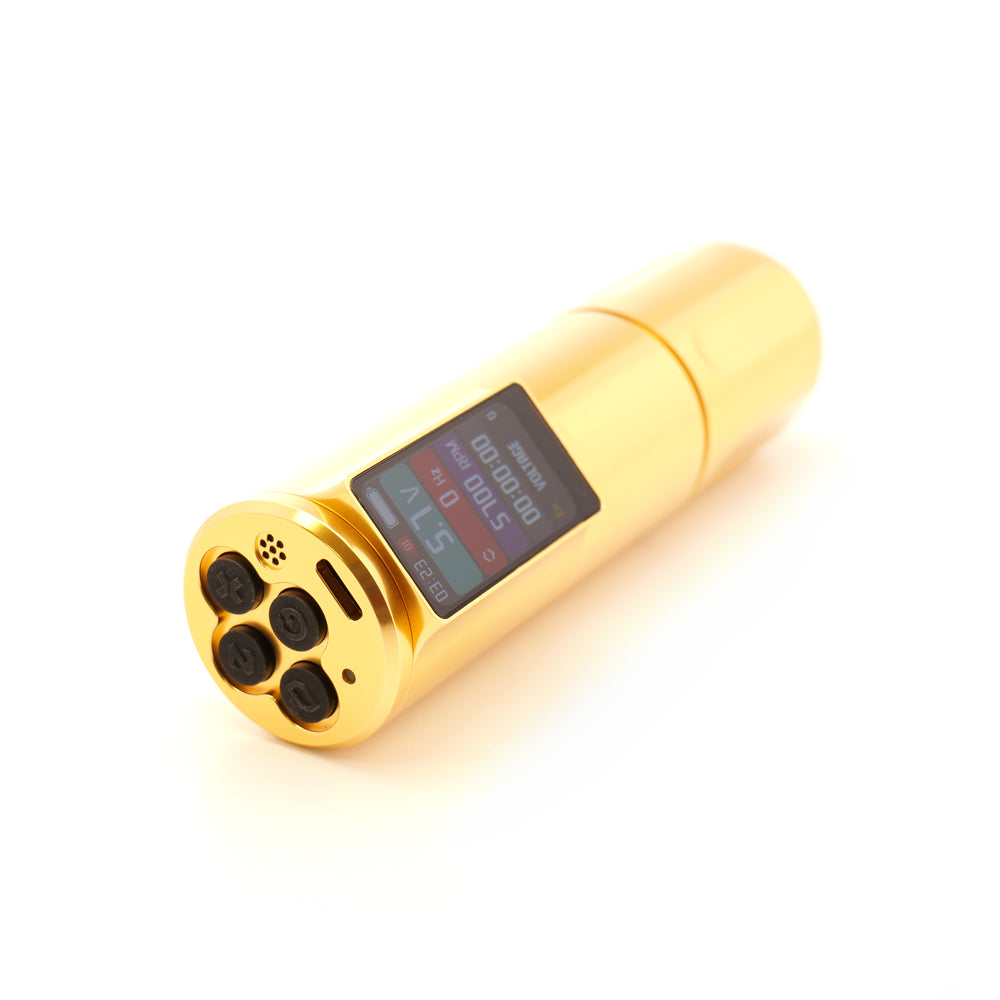  INKLAB T7 MAX Gold Tattoo Pen - Eikon Device - Tattoo Supplies - Canada's Tattoo Supply Store