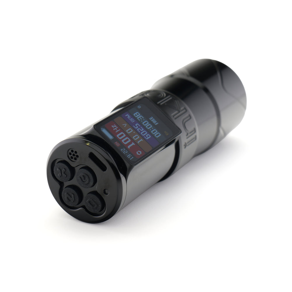 INKLAB T7 AS Tattoo Pen Black Gold Grey, Eikon Device, Canada's Tattoo Supply Store