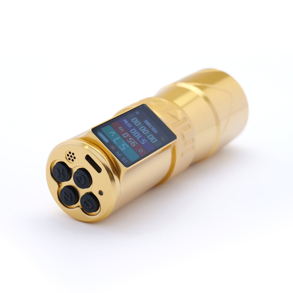 INKLAB T7 AS Tattoo Pen Black Gold Grey, Eikon Device, Canada's Tattoo Supply Store