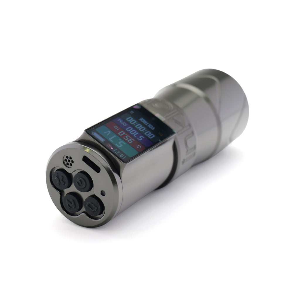 INKLAB T7 AS Tattoo Pen Black Gold Grey, Eikon Device, Canada's Tattoo Supply Store