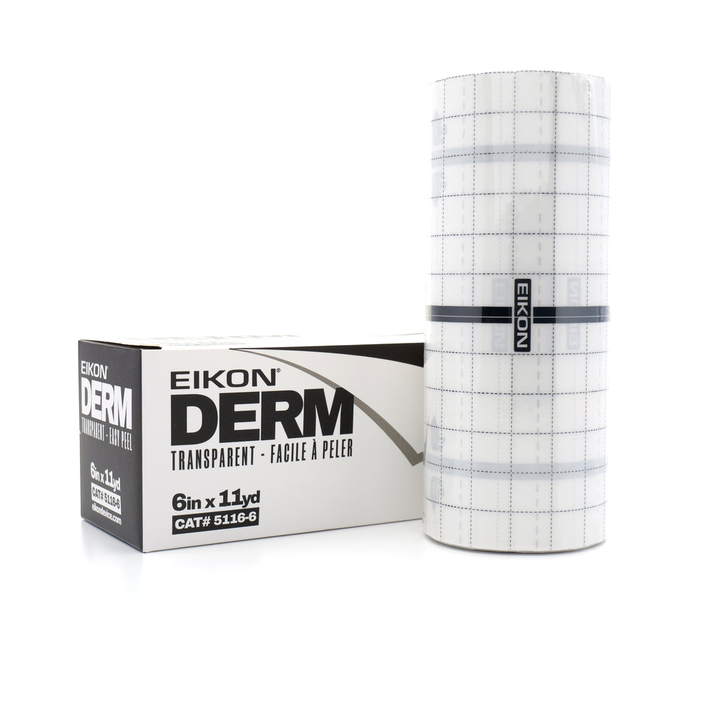 EIKON Transparent Derm Bandage, Tattoo Supplies, Canada's Tattoo Supply Store 6inch with roll