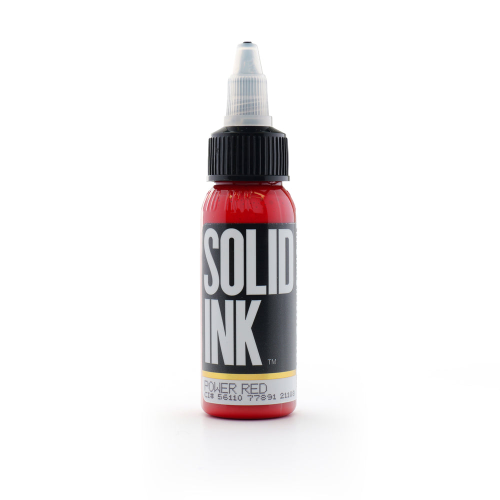 Solid Ink, Pigment Power Red, Eikon device. Canada's Tattoo Supply Store