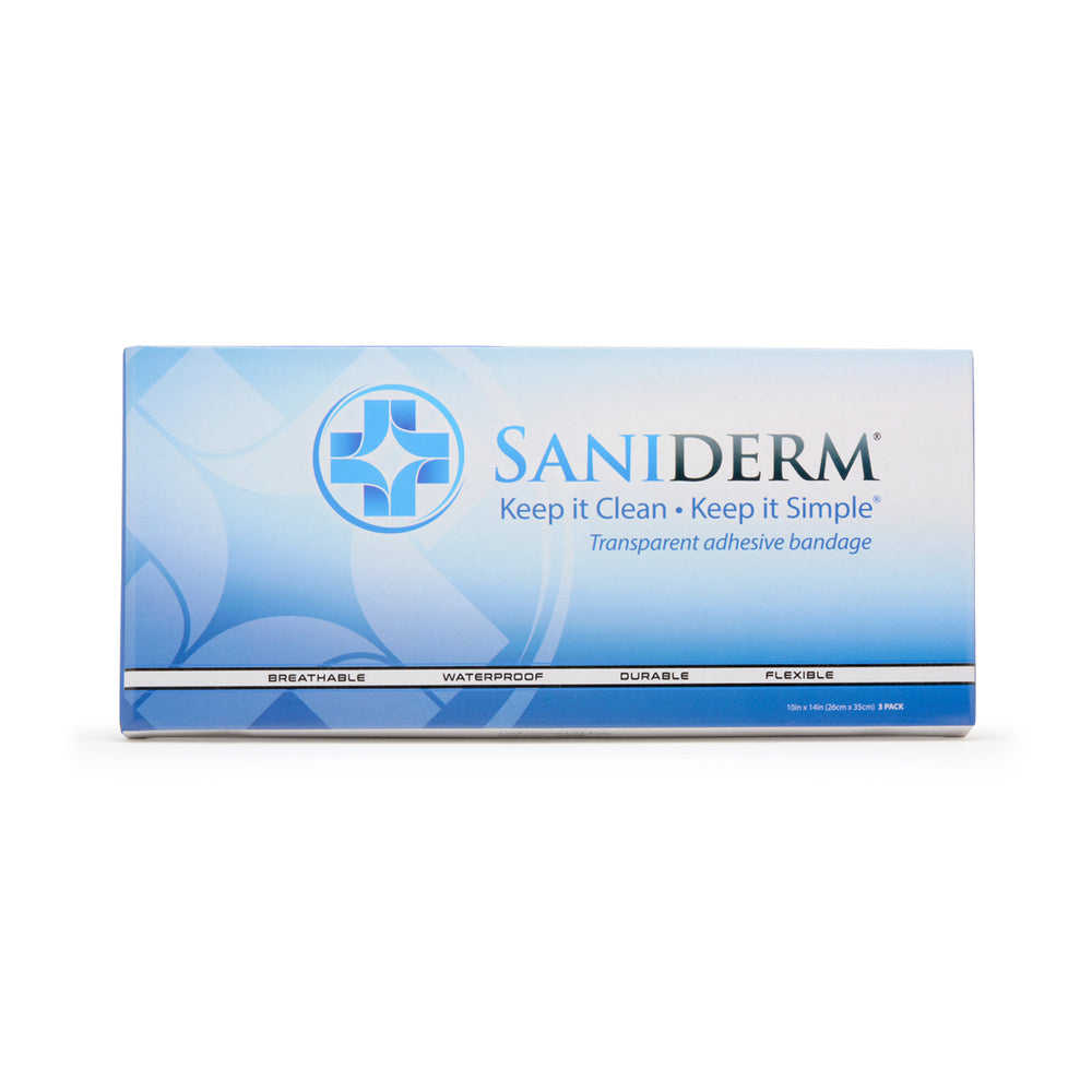 saniderm transparent bandage 10 x 14 inch sheets qty 3 - Tattoo Supplies