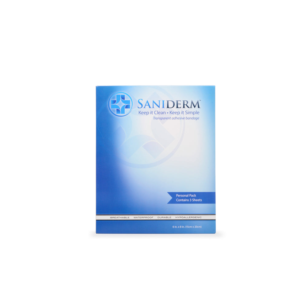 saniderm transparent bandage 10 x 14 inch sheets qty 3 - Tattoo Supplies