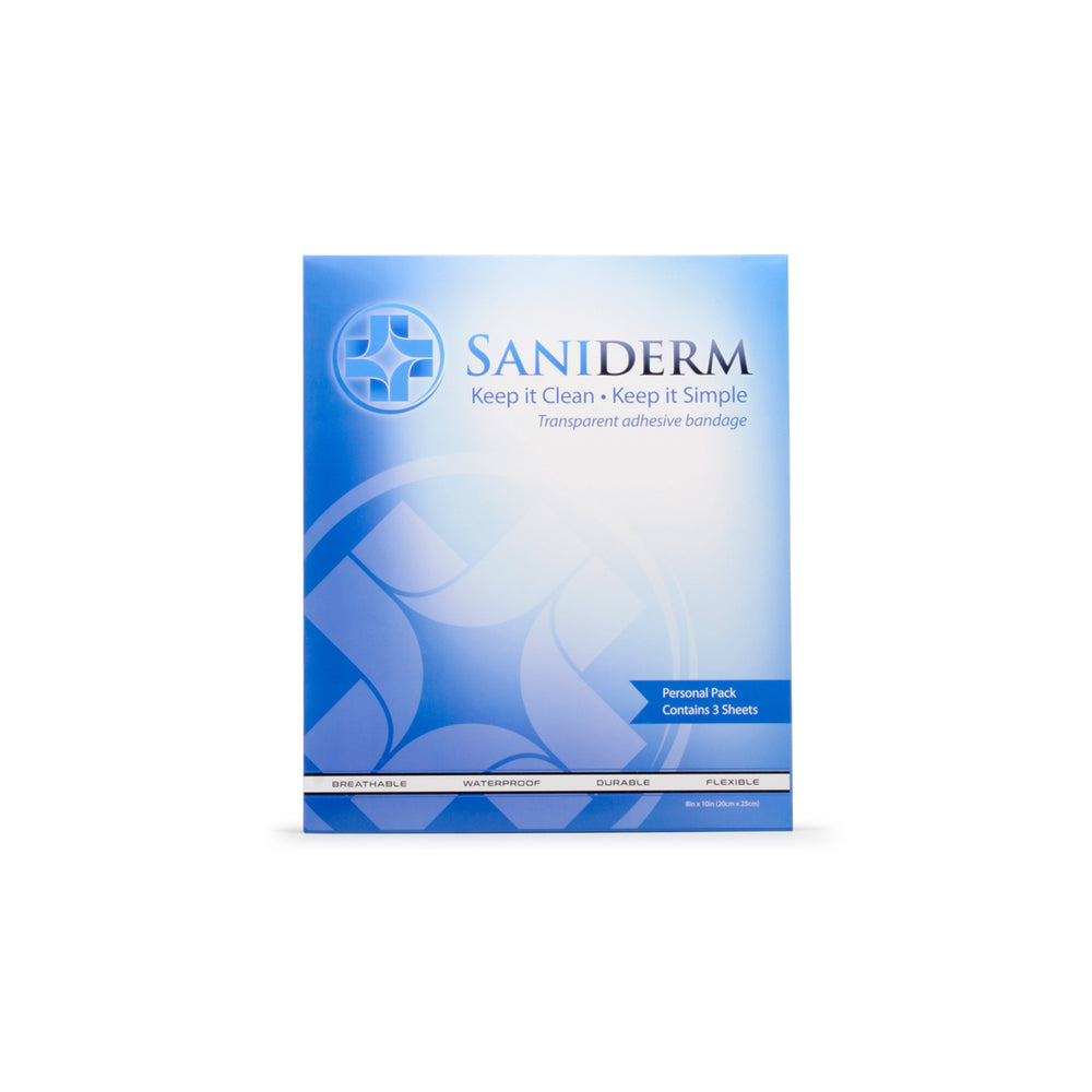 saniderm transparent bandage 10 x 14 inch sheets qty 3 - Tattoo Supplies