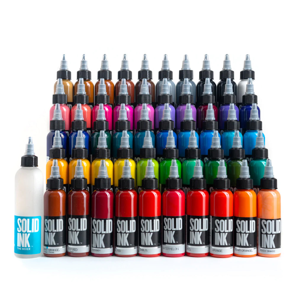 solid ink 50 color mega ultra deluxe set - Tattoo Supplies