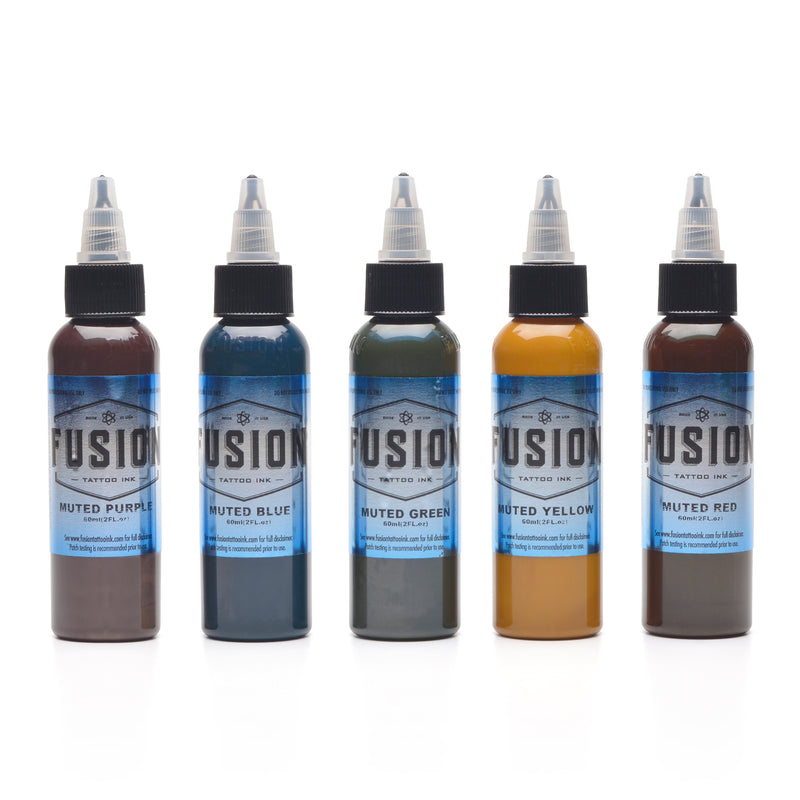 fusion ink muted color set - Tattoo Supplies