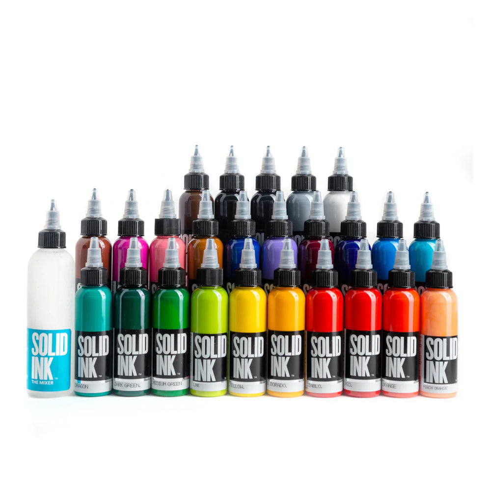 solid ink 25 color fundamental set - Tattoo Supplies