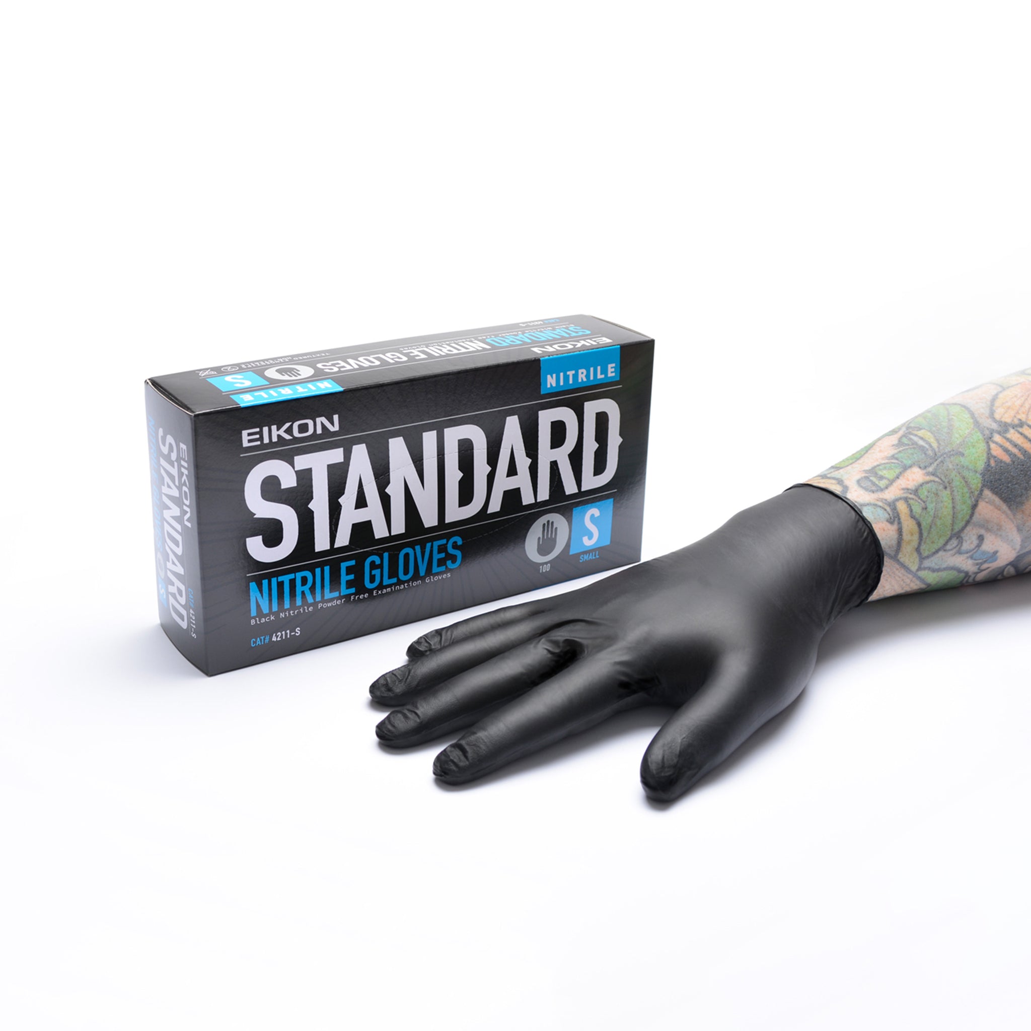 Eikon Standard Black Nitrile Gloves for Tattooing – Eikon Tattoo 