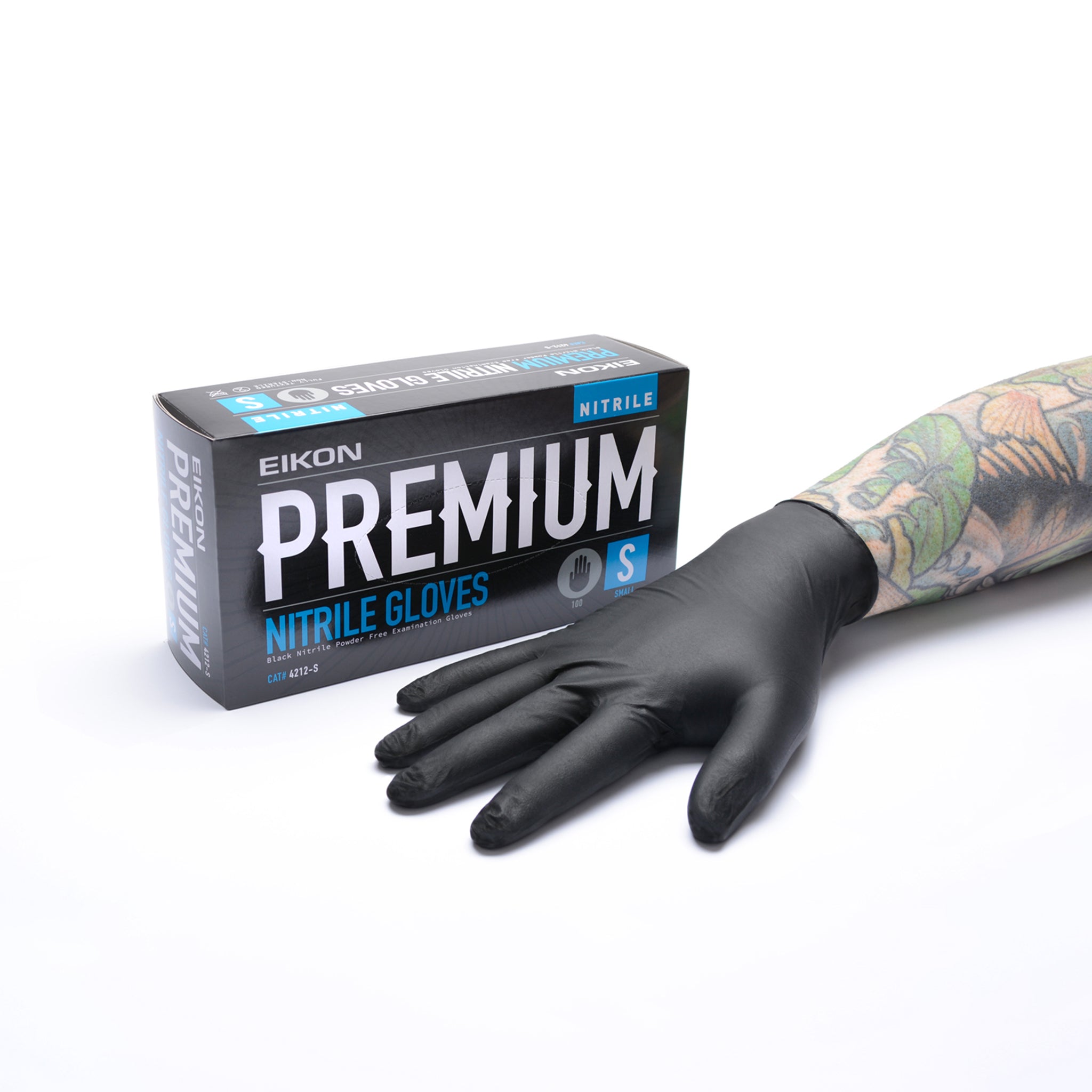 Eikon Premium Black Nitrile Tattoo Gloves Eikon Tattoo Supply