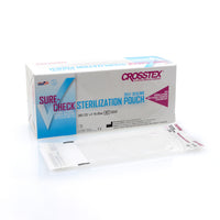 crosstex sure check 2 1 4 in x 4 inch sterilization pouches - Tattoo Supplies
