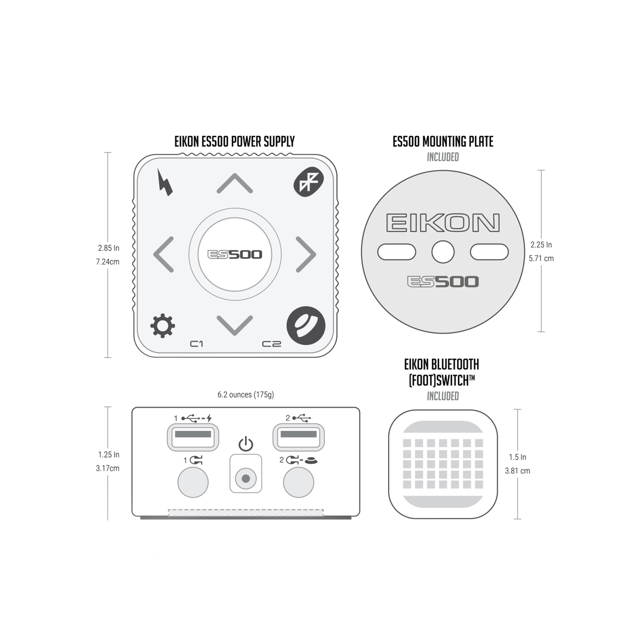 Eikon ES500 Power Supply - Made in Canada – Eikon Tattoo Supply