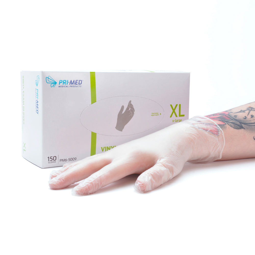 primed vinyl exam gloves - Tattoo Supplies