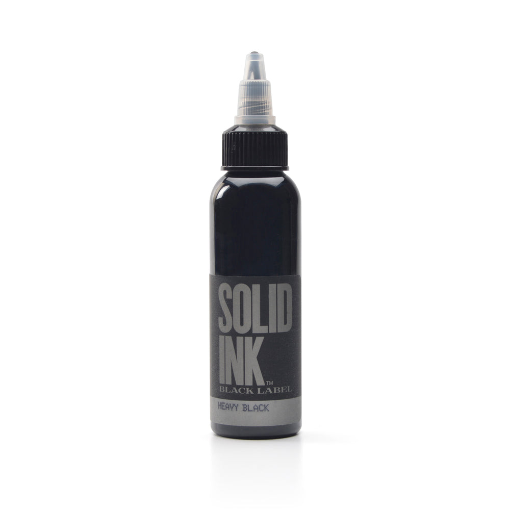 SOLID INK | Black Label Grey Wash Heavy Black Tattoo Supplies 