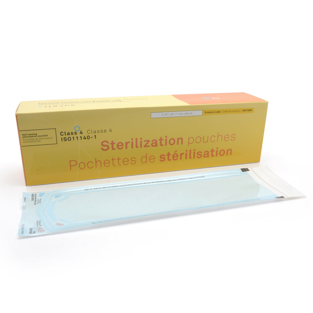 aurelia 2 1 2 x 4 inch sterilization pouches - Tattoo Supplies