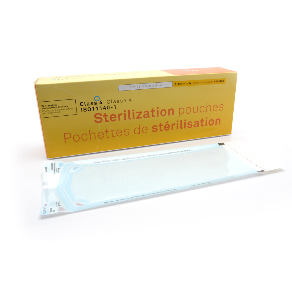 aurelia 2 1 2 x 4 inch sterilization pouches - Tattoo Supplies