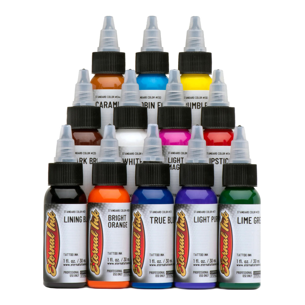 eternal ink 12 colour sample set - Tattoo Supplies