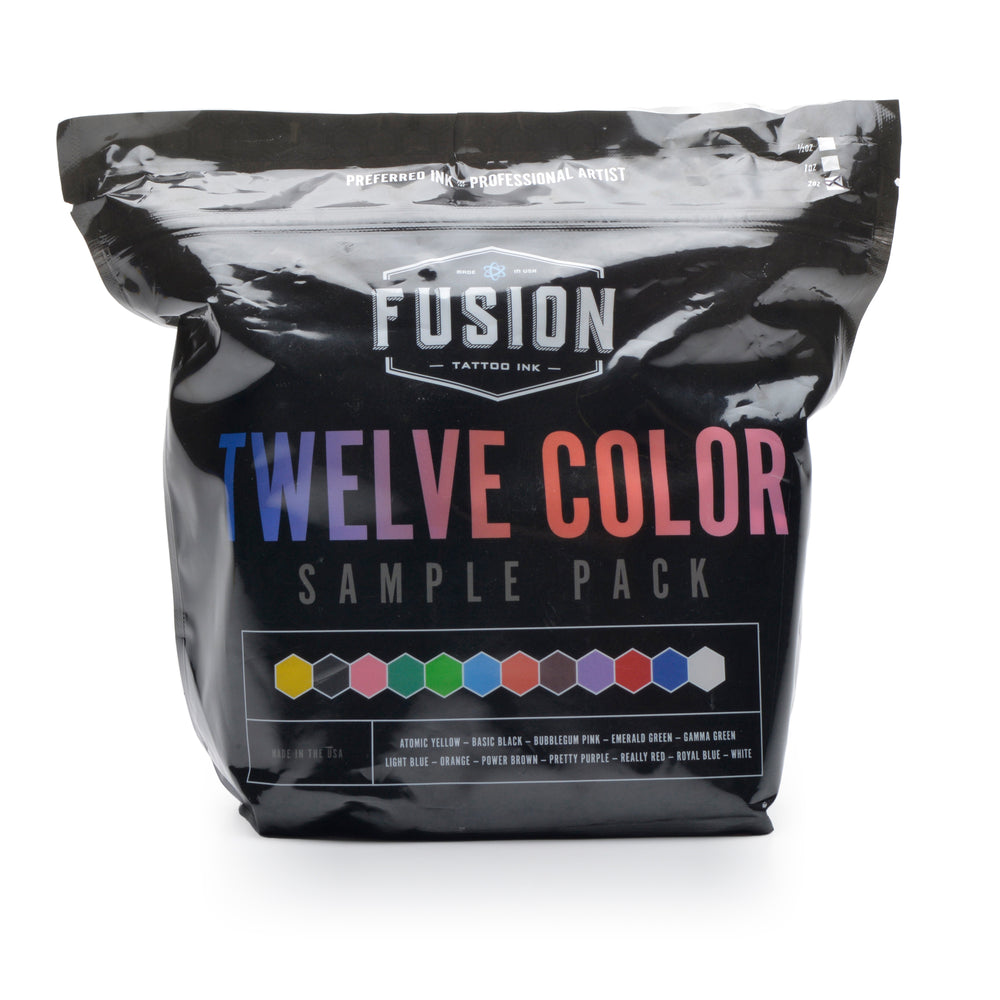 fusion ink 12 color sample set - Tattoo Supplies