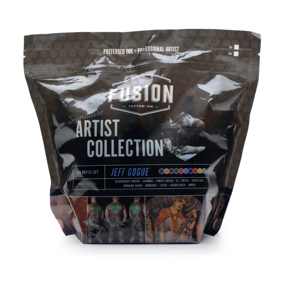 fusion ink jeff gogue signature palette 10 color set 2 - Tattoo Supplies